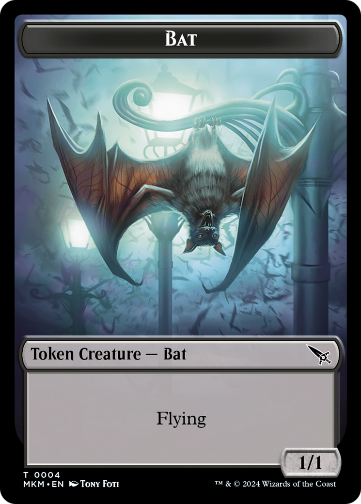 Bat Token [Murders at Karlov Manor Tokens] | Silver Goblin