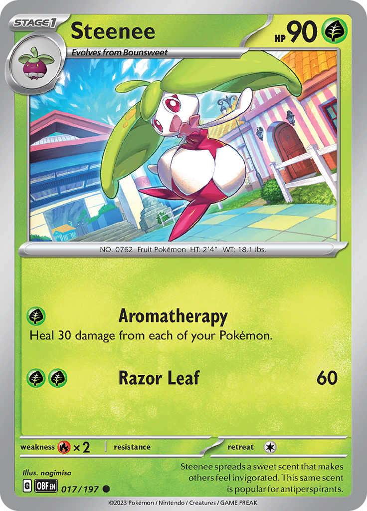 Steenee (017/197) [Scarlet & Violet: Obsidian Flames] | Silver Goblin