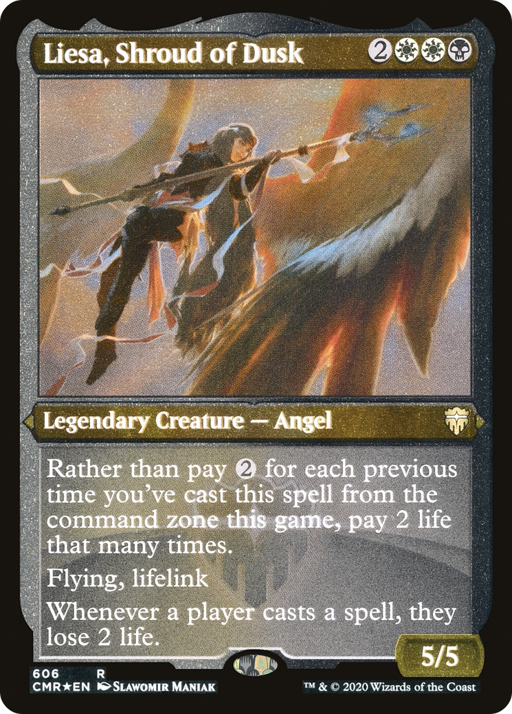 Liesa, Shroud of Dusk (Etched) [Commander Legends]