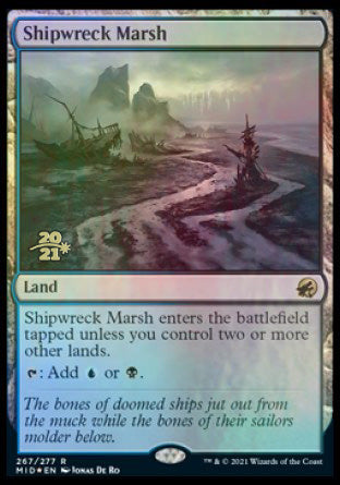 Shipwreck Marsh [Innistrad: Midnight Hunt Prerelease Promos] | Silver Goblin