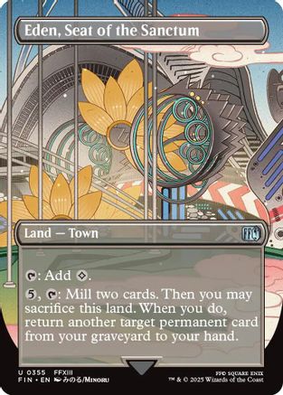 Eden, Seat of the Sanctum (Borderless) (355) Foil - FINAL FANTASY