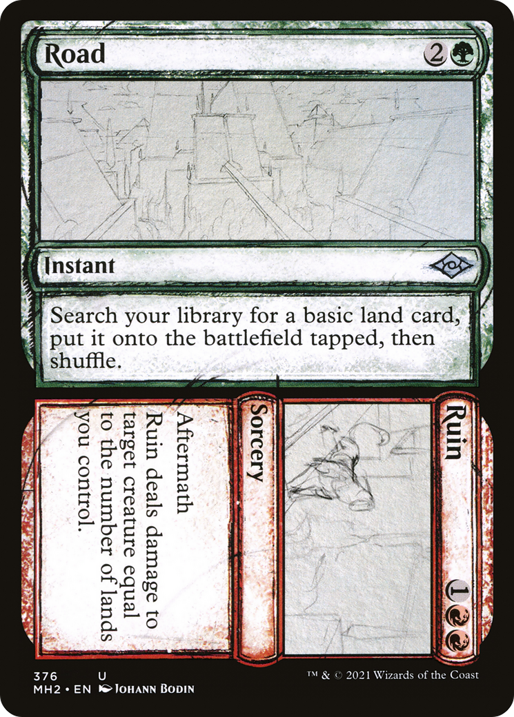 Road // Ruin (Sketch) [Modern Horizons 2] | Silver Goblin