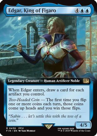 Edgar, King of Figaro (Extended Art) (436) Foil - FINAL FANTASY