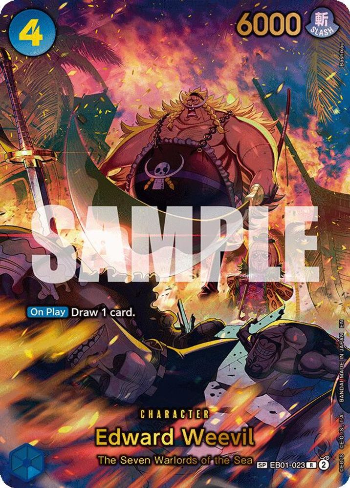 Edward Weevil (SP) (Alternate Art) (EB01-023) Foil