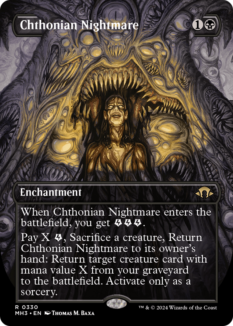 Chthonian Nightmare (Borderless) [Modern Horizons 3] | Silver Goblin