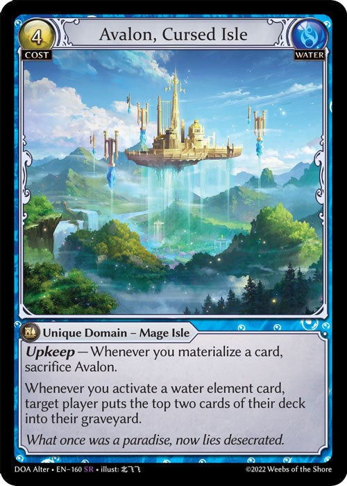 Avalon, Cursed Isle (160) [Dawn of Ashes: Alter Edition] Foil