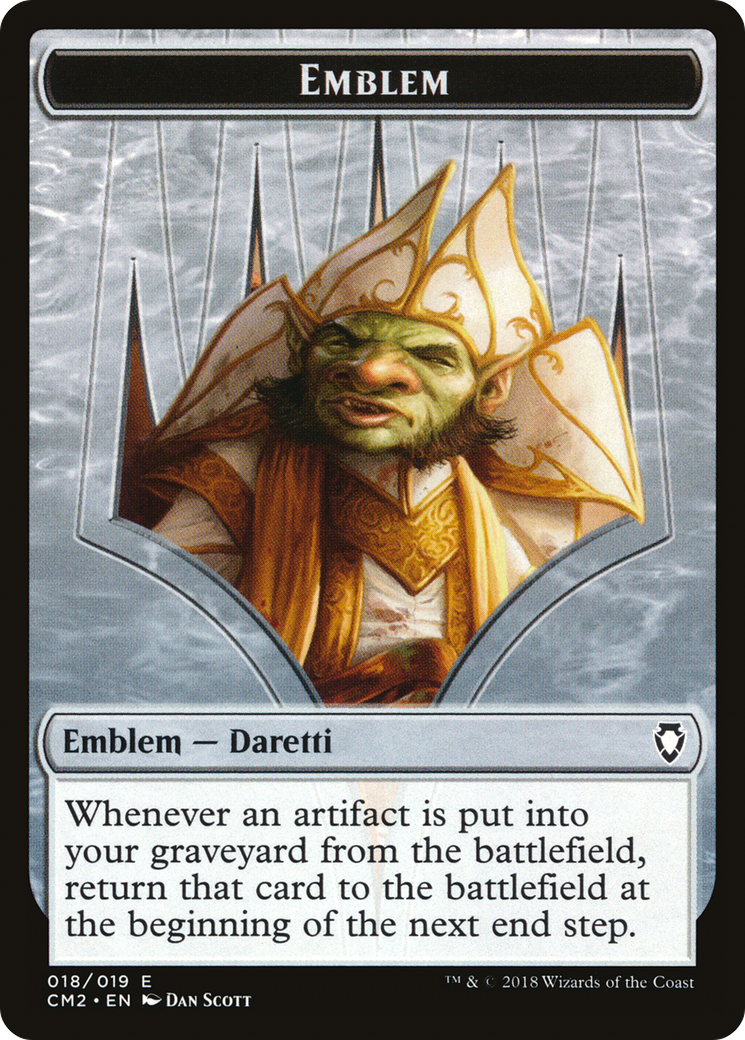 Treasure // Daretti Emblem Double-Sided Token [Secret Lair Drop Series] | Silver Goblin