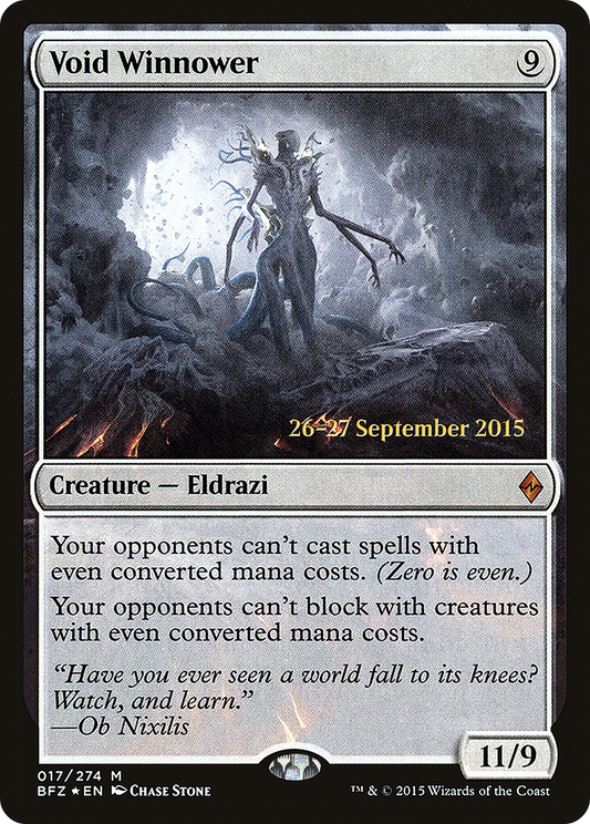 Void Winnower [Battle for Zendikar Prerelease Promos]