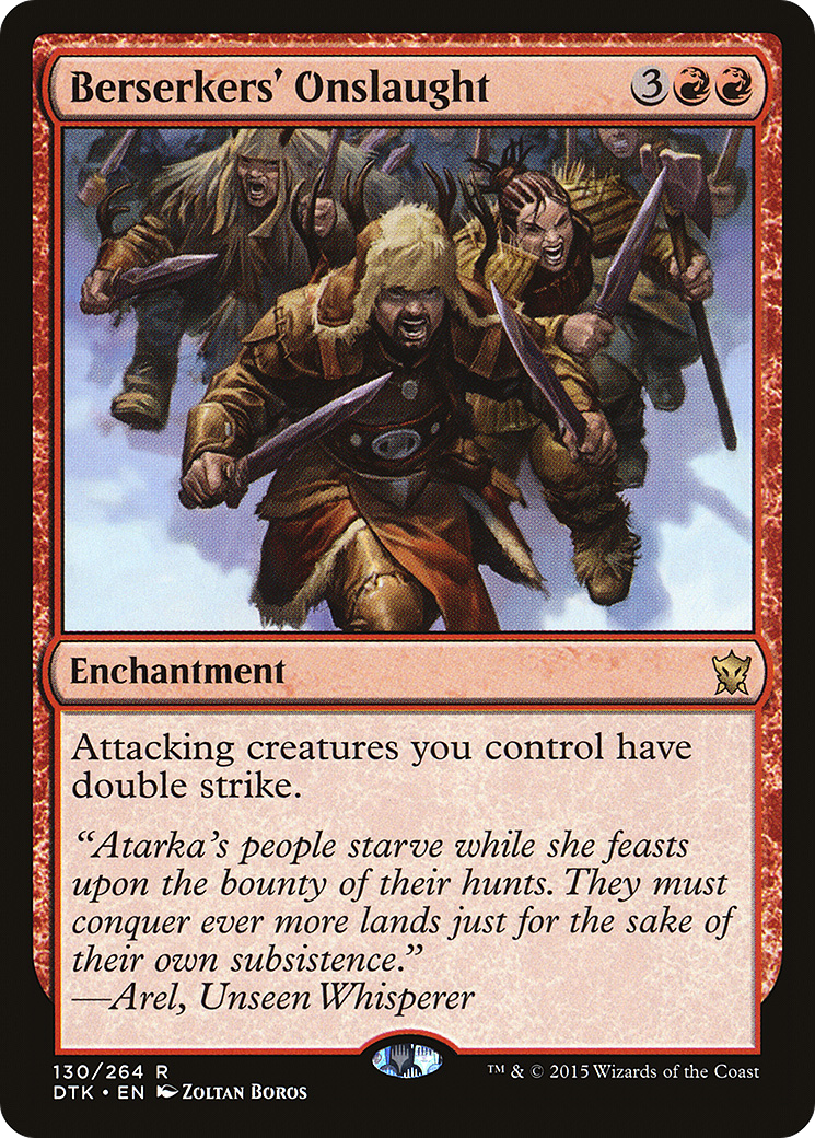Berserkers' Onslaught [Dragons of Tarkir] Foil