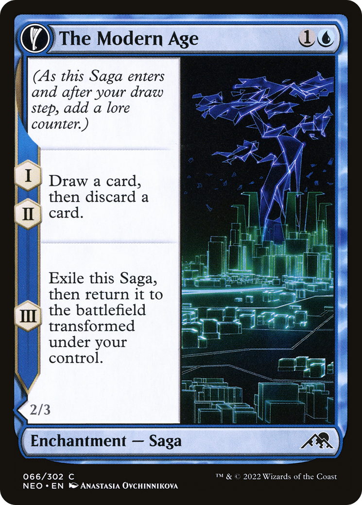The Modern Age // Vector Glider [Kamigawa: Neon Dynasty] Foil