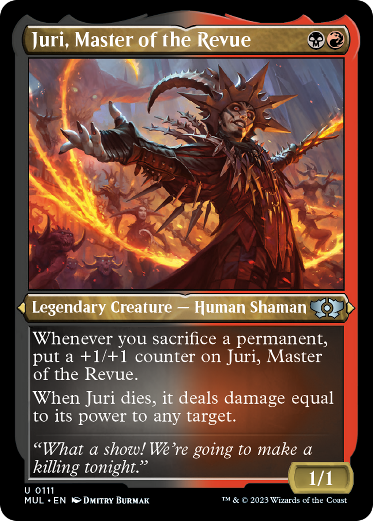 Juri, Master of the Revue (Foil Etched) [Multiverse Legends] | Silver Goblin