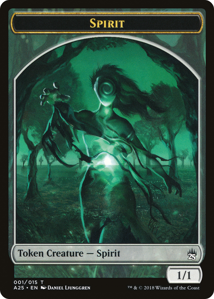 Spirit Token (001/015) [Masters 25 Tokens] | Silver Goblin