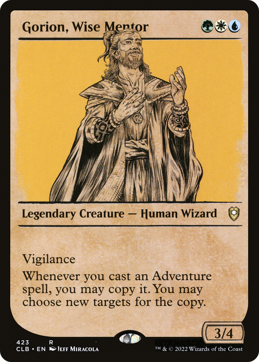 Gorion, Wise Mentor (Showcase) [Commander Legends: Battle for Baldur's Gate]