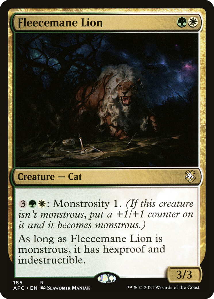 Fleecemane Lion [Dungeons & Dragons: Adventures in the Forgotten Realms Commander]