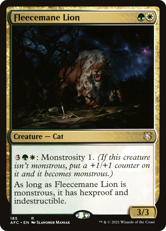 Fleecemane Lion [Dungeons & Dragons: Adventures in the Forgotten Realms Commander]