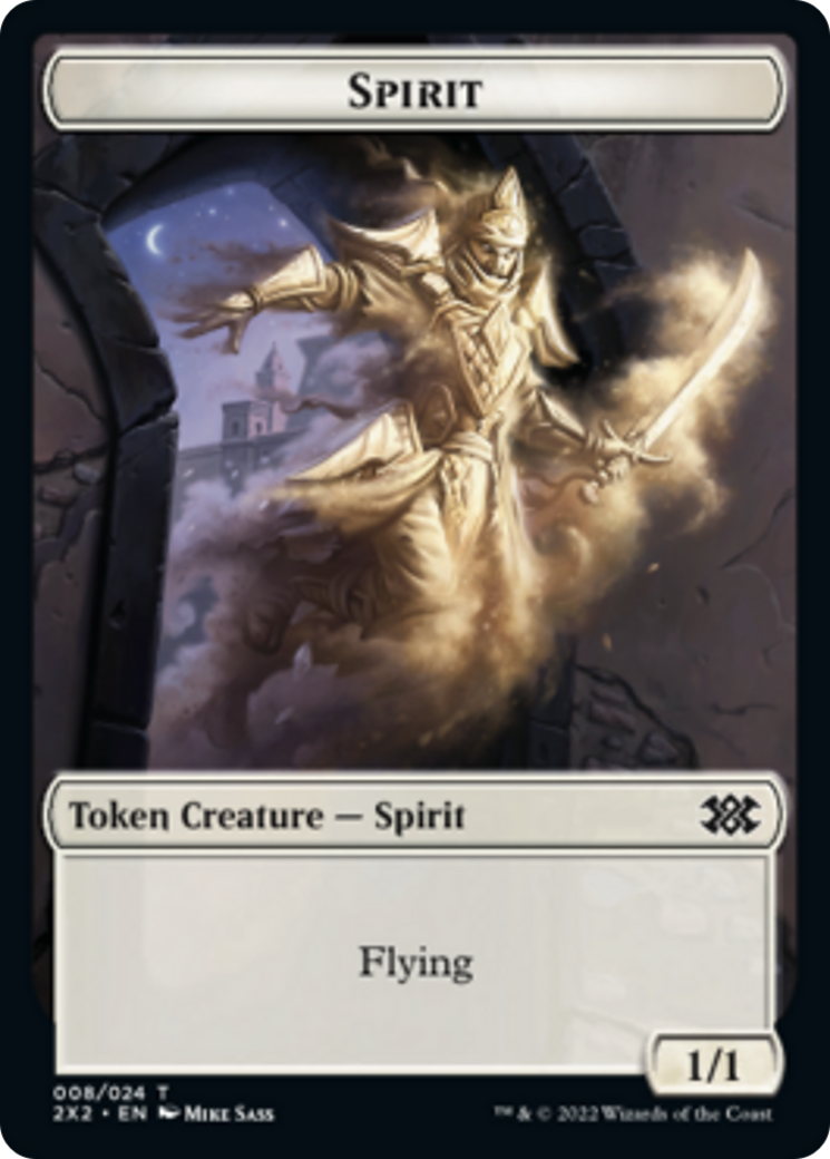 Faerie Rogue // Spirit (008) Double-Sided Token [Double Masters 2022 Tokens] | Silver Goblin