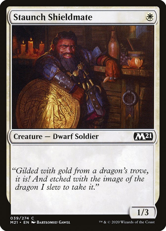 Staunch Shieldmate [Core Set 2021] | Silver Goblin