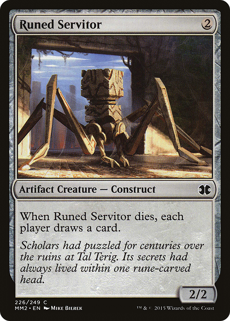 Runed Servitor [Modern Masters 2015] | Silver Goblin