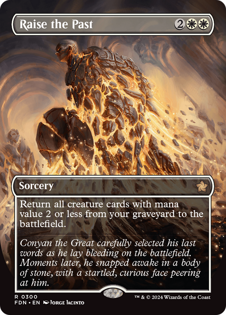 Raise the Past (Borderless) [Foundations] Foil