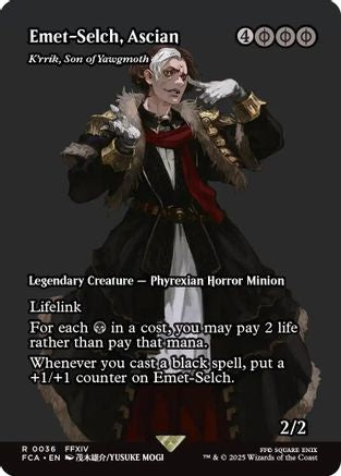 Emet-Selch, Ascian - K'rrik, Son of Yawgmoth (Showcase) (036) Foil - FINAL FANTASY: Through the Ages