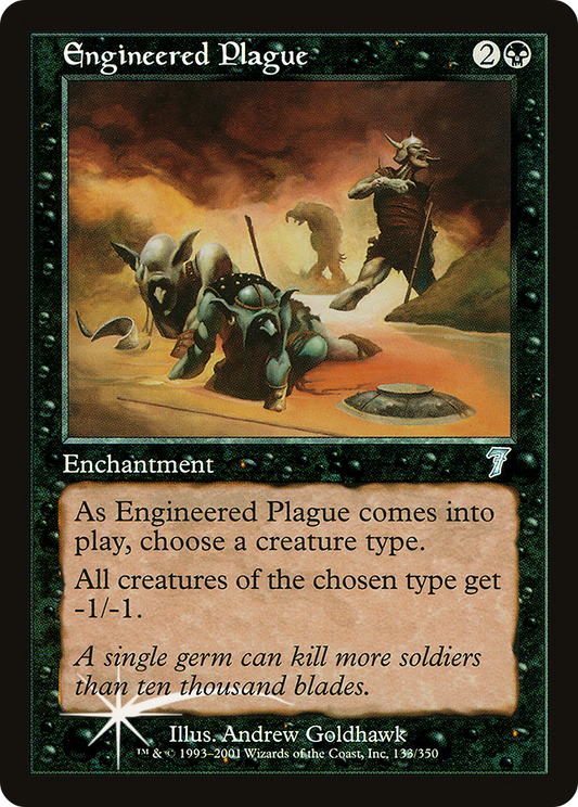 Engineered Plague (133) Foil - Seventh Edition
