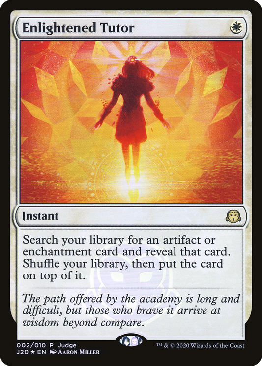 Enlightened Tutor (002) Foil - Judge Gift Cards 2020