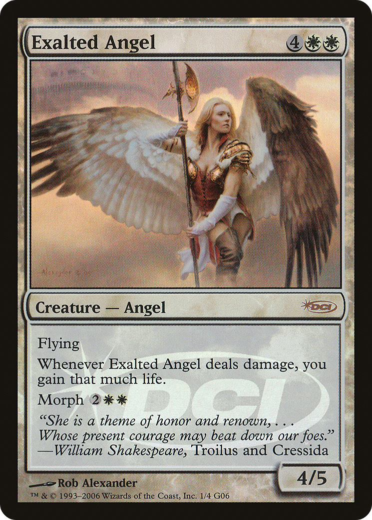Exalted Angel (001) Foil - Judge Gift Cards 2006