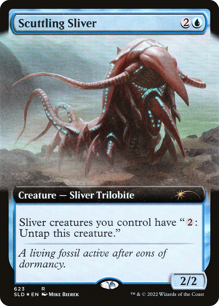 Scuttling Sliver (Extended Art) [Secret Lair Drop Promos] | Silver Goblin