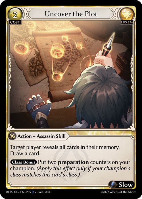 Uncover the Plot (265) [Dawn of Ashes: 1st Edition] Foil