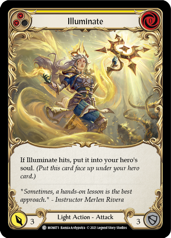 Illuminate (Yellow) [MON073] (Monarch)  1st Edition Normal | Silver Goblin