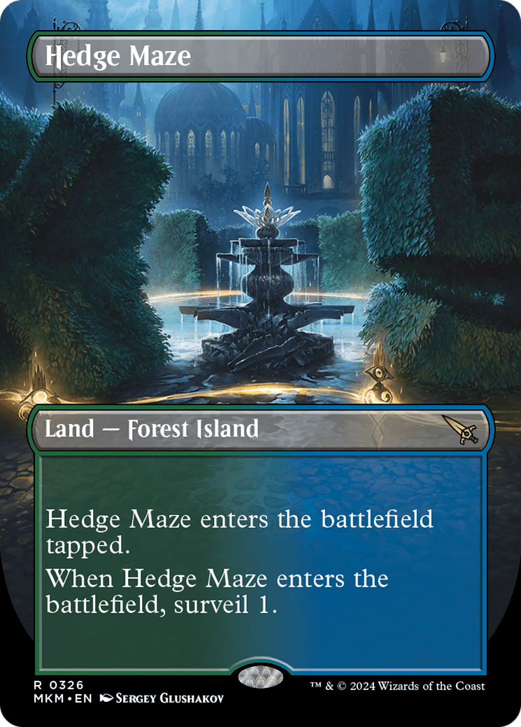 Hedge Maze (Borderless) [Murders at Karlov Manor] | Silver Goblin
