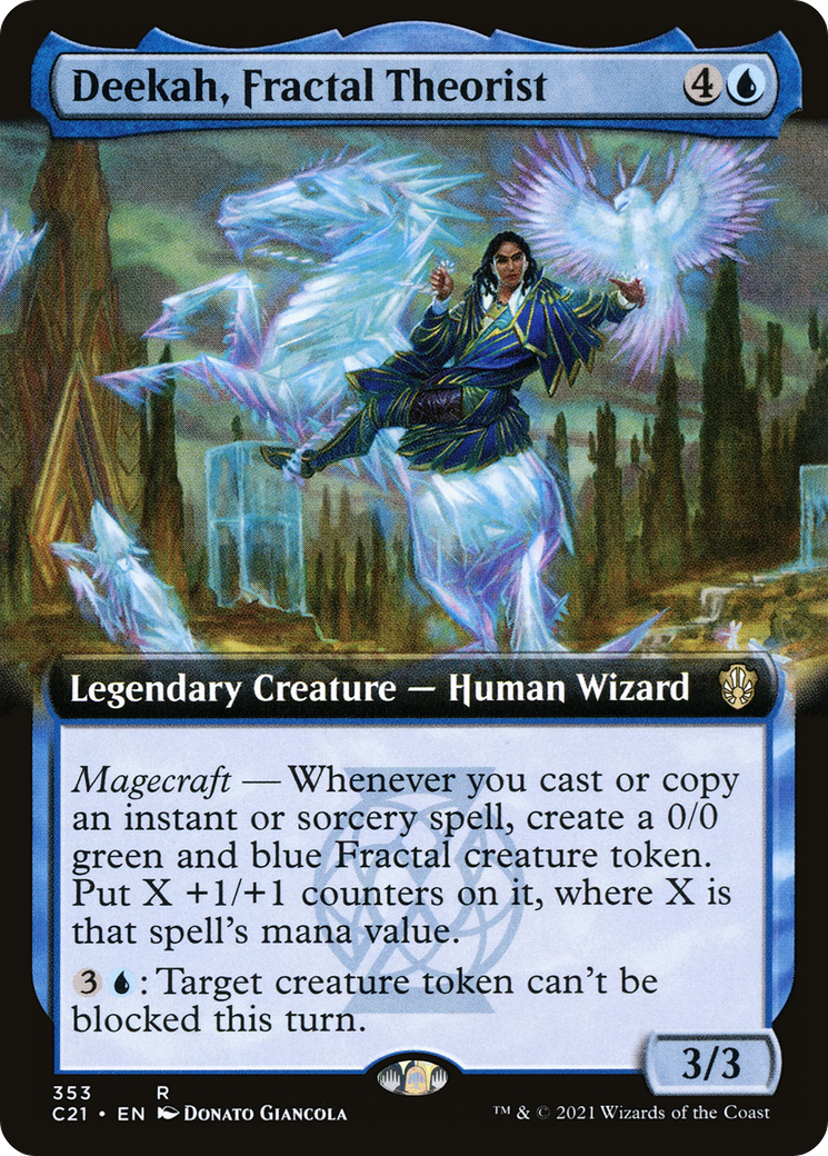 Deekah, Fractal Theorist (Extended Art) [Commander 2021]