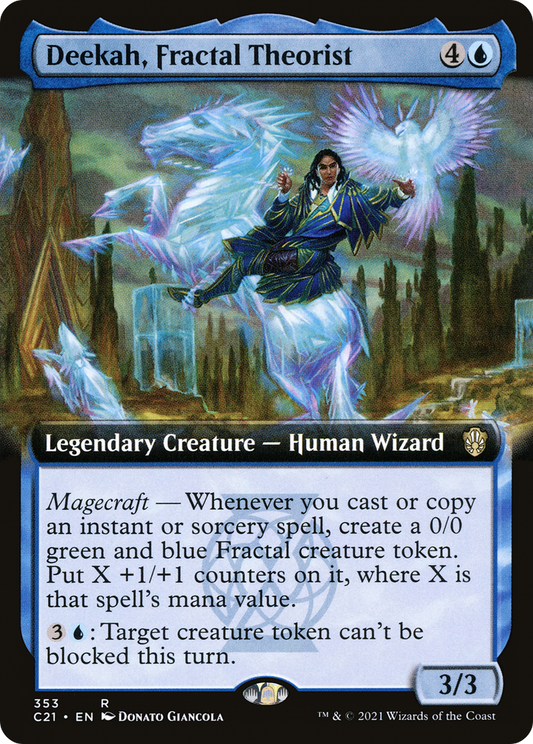 Deekah, Fractal Theorist (Extended Art) [Commander 2021]