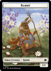 Octopus // Rabbit Double-Sided Token [Bloomburrow Commander Tokens] | Silver Goblin