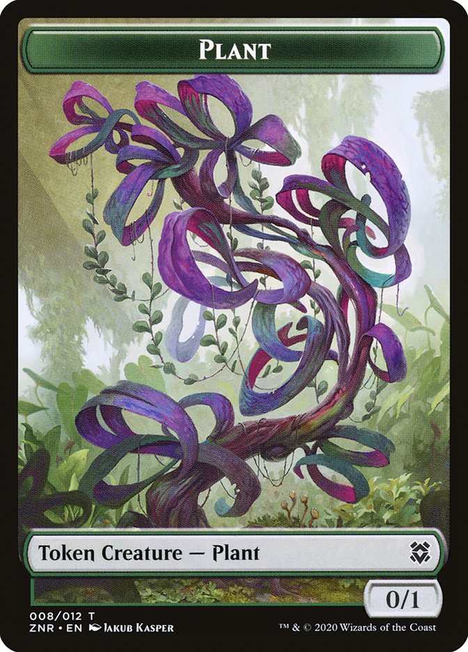 Illusion // Plant Double-Sided Token [Zendikar Rising Tokens] | Silver Goblin