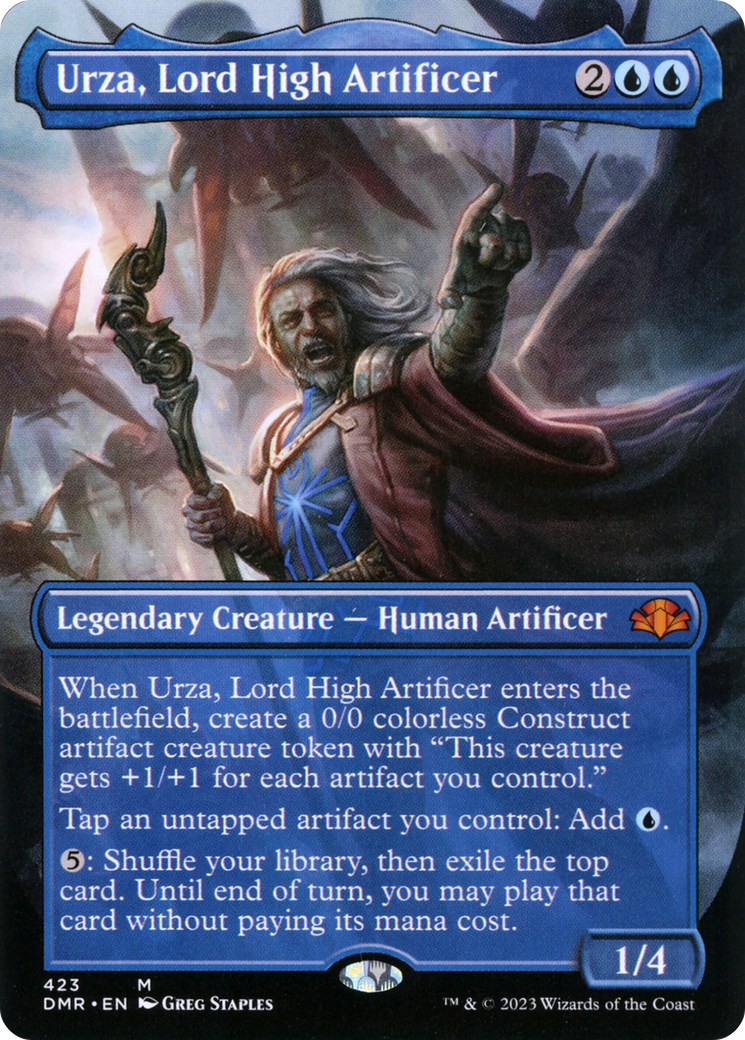 Urza, Lord High Artificer (Borderless Alternate Art) [Dominaria Remastered]