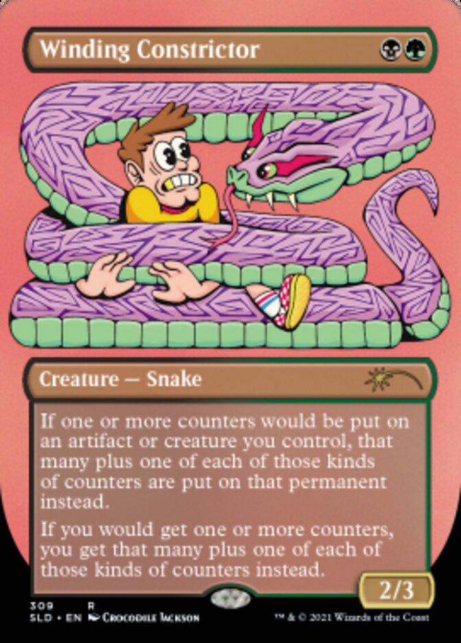 Winding Constrictor (Borderless) [Secret Lair Drop Series] | Silver Goblin