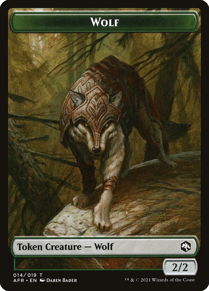 Wolf Token [Dungeons & Dragons: Adventures in the Forgotten Realms Tokens] | Silver Goblin