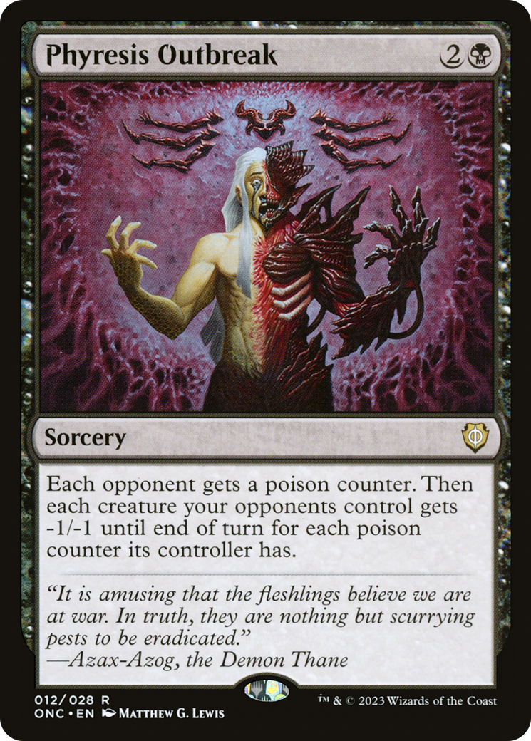 Phyresis Outbreak [Phyrexia: All Will Be One Commander] | Silver Goblin