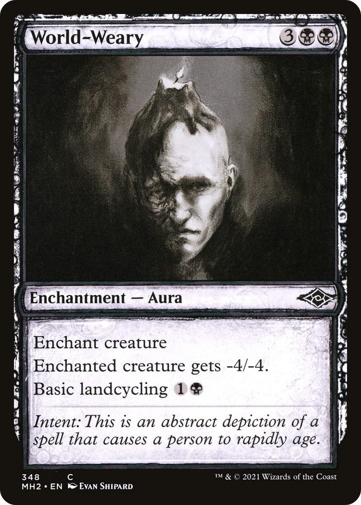 World-Weary (Sketch) [Modern Horizons 2] Foil