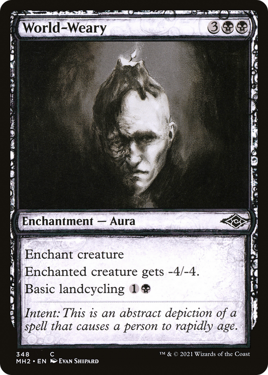 World-Weary (Sketch) [Modern Horizons 2] Foil