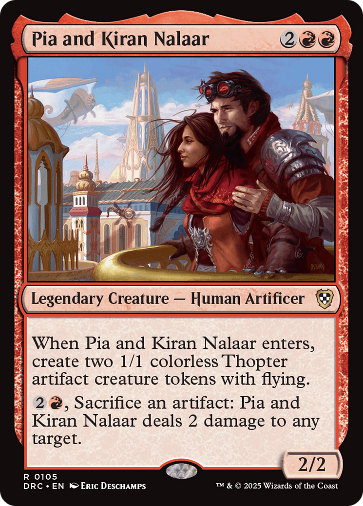 Pia and Kiran Nalaar (105) - Commander: Aetherdrift