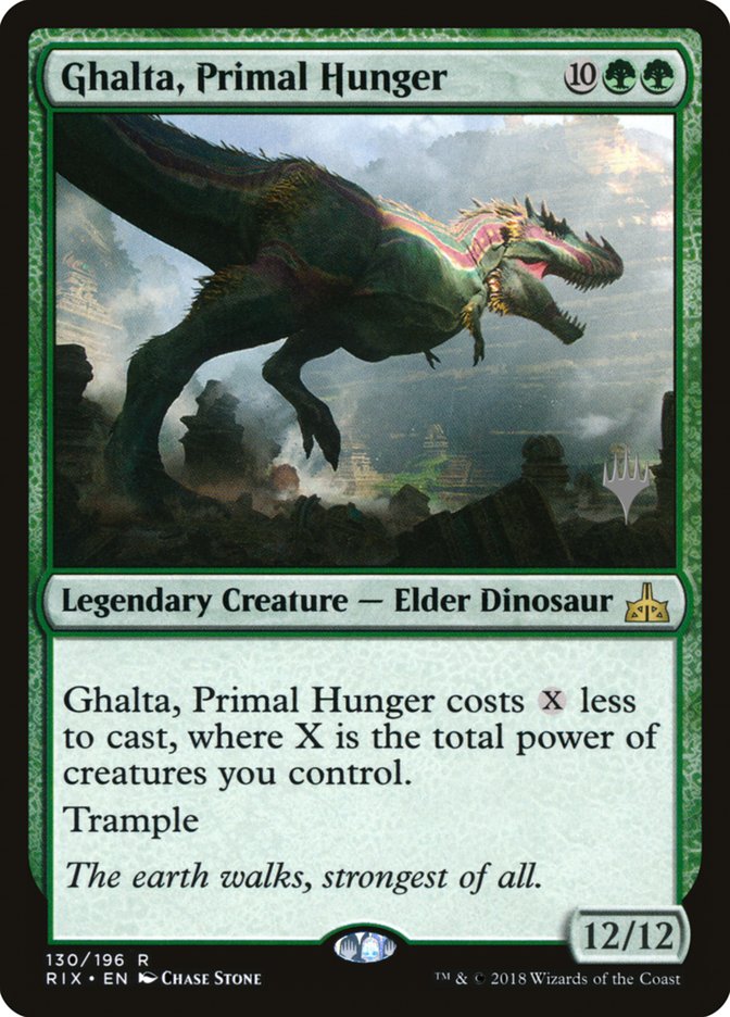 Ghalta, Primal Hunger (Promo Pack) [Rivals of Ixalan Promos] | Silver Goblin