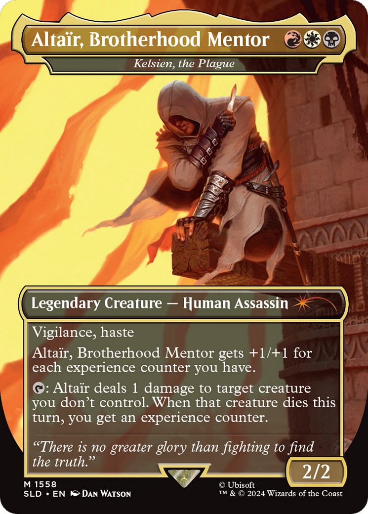 Altair, Brotherhood Mentor - Kelsien, the Plague (Rainbow Foil) [Secret Lair Drop Series] | Silver Goblin