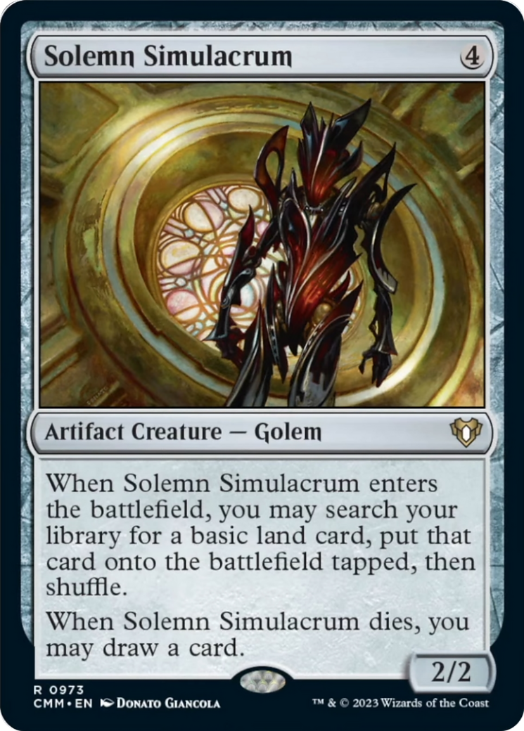 Solemn Simulacrum [Commander Masters] | Silver Goblin