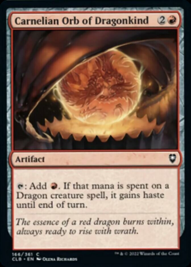 Carnelian Orb of Dragonkind [Commander Legends: Battle for Baldur's Gate] | Silver Goblin