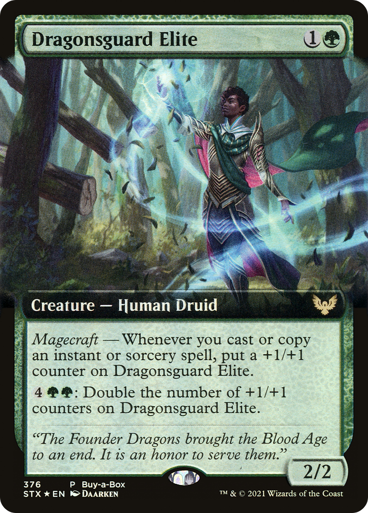 Dragonsguard Elite (Buy-A-Box) [Strixhaven: School of Mages Promos] | Silver Goblin