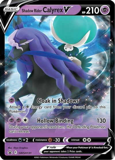 Shadow Rider Calyrex V (SWSH131) [Sword & Shield: Black Star Promos] | Silver Goblin