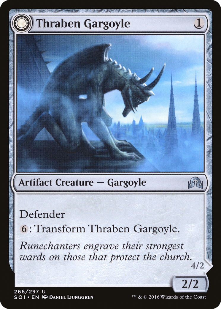 Thraben Gargoyle // Stonewing Antagonizer [Shadows over Innistrad] | Silver Goblin