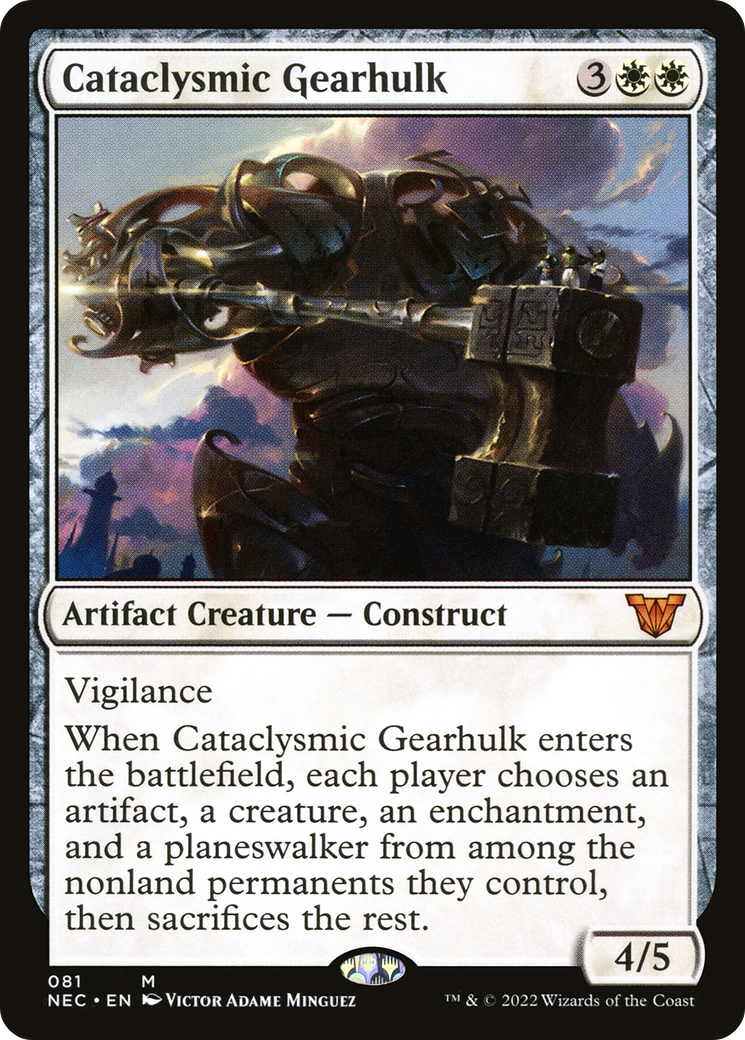 Cataclysmic Gearhulk [Kamigawa: Neon Dynasty Commander] | Silver Goblin